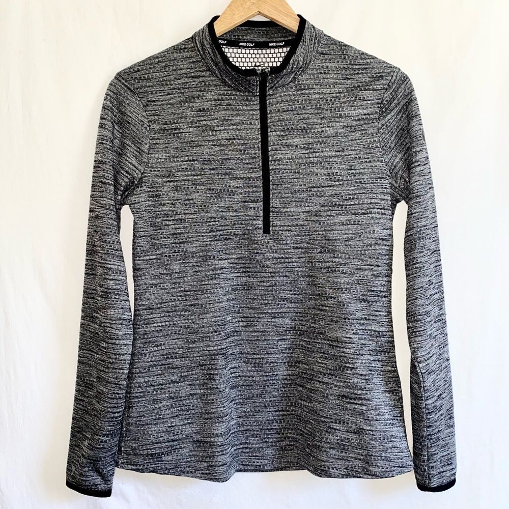 Nike | Dri-Fit Half-Zip Golf Pullover Long Sleeve Marled Gray